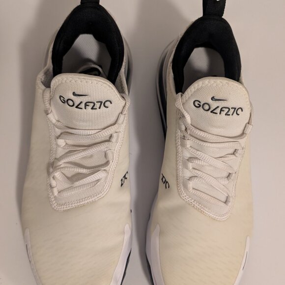 Nike Air Max 270 G Golf Shoes White Black CK6483-102 Men’s 7 Women’s 8.5 - Picture 2 of 7